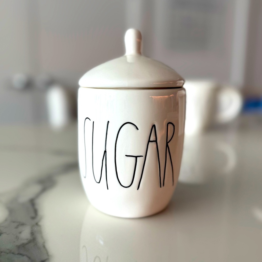 ⭐️-RARE HTF- Hand-Painted Original Rae Dunn “M Stamp” “SUGAR” Bowl⭐️